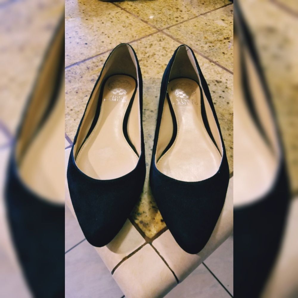 Vince Camuto "Alley Studded suede flats"